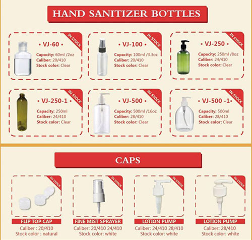 Hand sanitizer bottle with sprayer and pump promotion