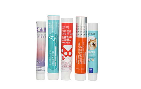 Factory customized empty tube packaging aluminum plastic abl metal tube refillable laminated toothpaste tube with flip cover