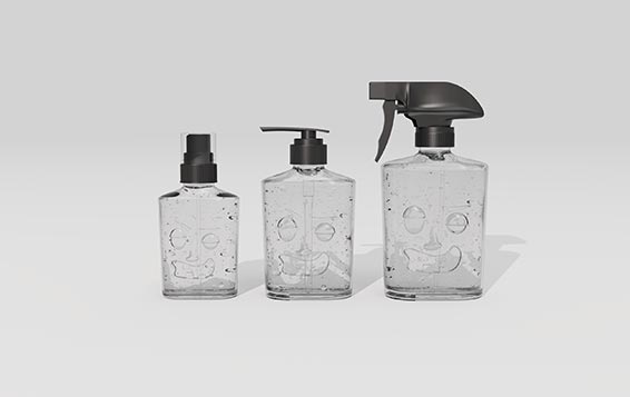 Unique design factory price 5oz plastic cosmetic lotion bottles with dispenser