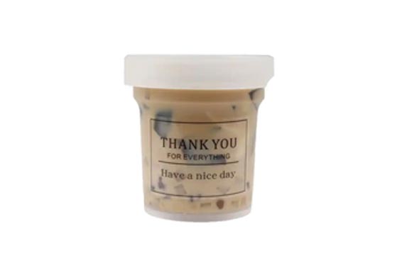 Wholesale BPA free customized clear 500ml plastic ice cream cups with lids