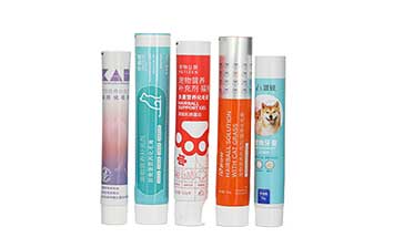 Factory customized empty tube packaging aluminum plastic abl metal tube refillable laminated toothpaste tube with flip cover