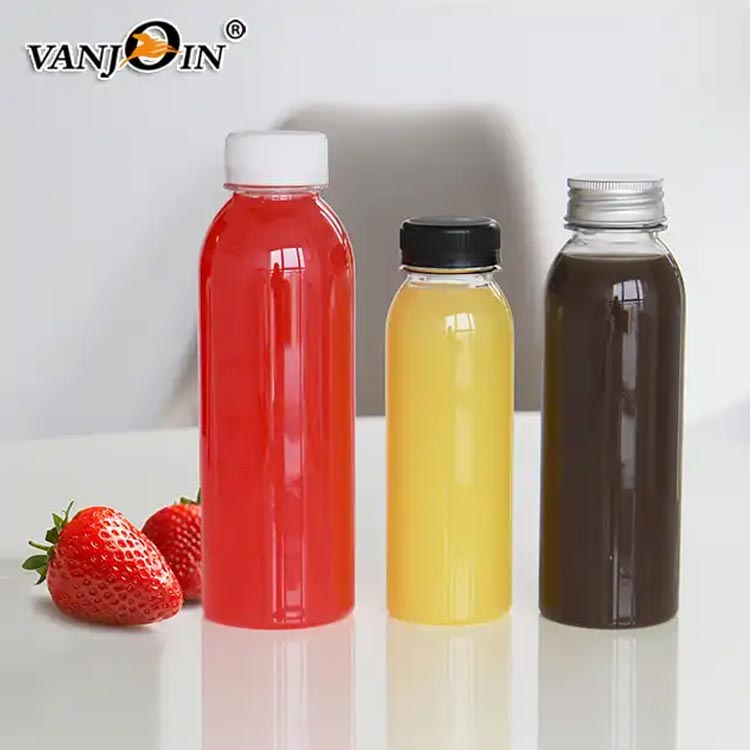 Bulk sale clear 8oz plastic pcr bottles wholesale for water/juice/milk