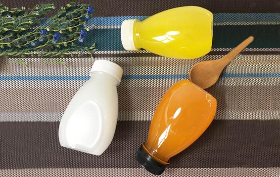 Custom printing clear 16oz plastic juice bottles with caps wholesale