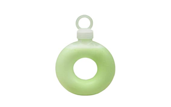 New style ring bracelet donut shape 500ml empty plastic bottles for milkshake/juice/smoothies