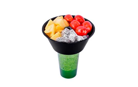 Disposable hot pot cup thickened plastic steak cup fried chicken milk tea snack cup holder