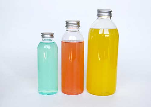 Wholesale wide mouth clear 200ml small plastic milk bottle with aluminum cap