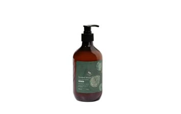 Custom label PET 16oz amber empty shampoo pump bottle