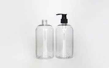 500ml clear plastic lotion dispenser bottles with pp pump