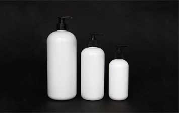 Factory direct bulk lotion pump bottles for sale with black pump wholesale