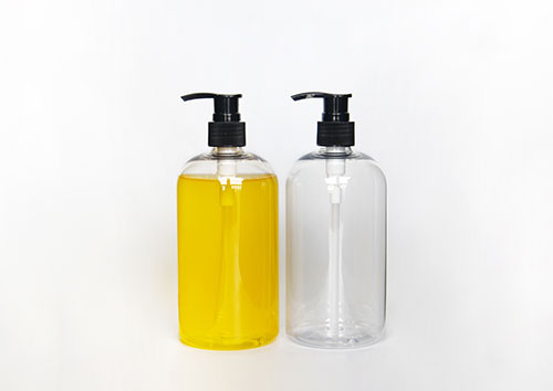 500ml clear small plastic bottles with pp pump