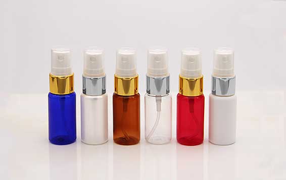 empty plastic cosmetic bottles