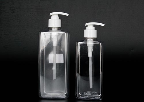 High quality lightweight clear lotion bottle with clip pump screw pump 