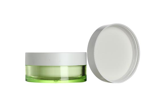 Empty 50ml cosmetic plastic eye cream jar with lid and liner form cream jars supplier