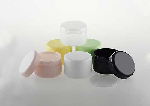 Custom color facial cream container 4 oz empty plastic cosmetic jars for face eyes