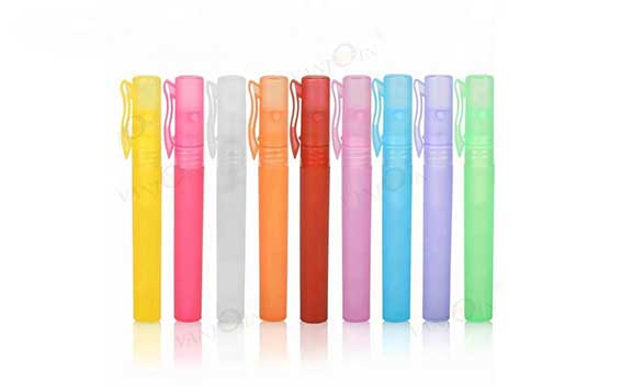 Clear 3ml 5ml 8ml 10ml protable travel plastic perfume bottles with spray bulk