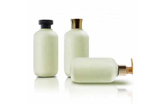 Wholesale empty 16oz plastic soap bottles with dispenser and gold caps