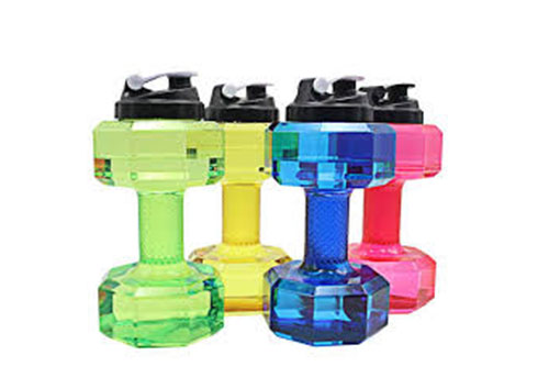 Unique design OEM/ODM plastic dumbbell water bottles wholesale