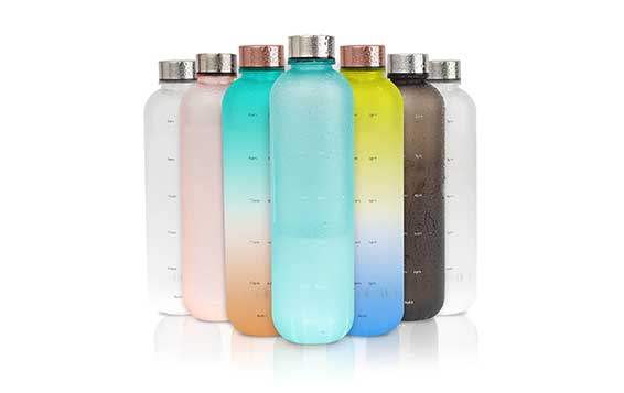 Colorful frosted 32oz plastic water drinking bottle bulk with factory price