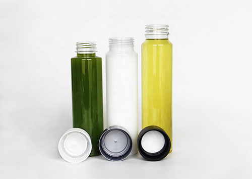 Portable lemon water bottle candy color with rope and aluminium cap from juice bottle supplier