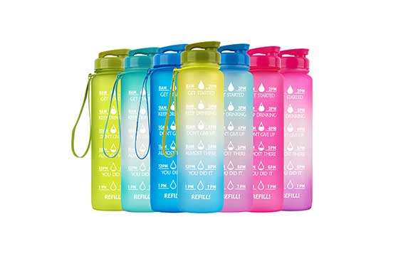 Best cheap 1L plastic gym bottles with custom label wholesale from sports bottle supplier