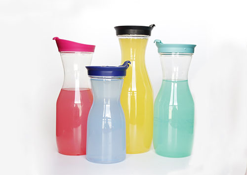 750ml Colorful plastic drinking bottles wholesale with caps