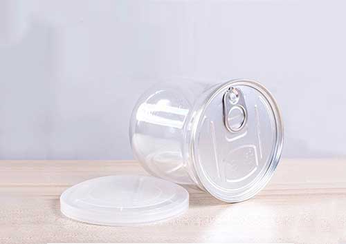 Wholesale 16oz clear plastic canning jars with lids for food storage