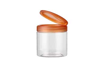 Custom factory price refillable clear 16oz plastic craft jars with lids for DIY Crafts Dry Food Seas