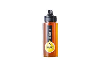 Leakproof clear round 500ml pet honey squeeze bottle plastic sauce container with cap bulk