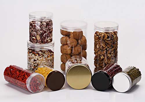 High quality 8oz clear plastic jars with lids wholesale