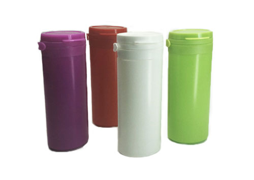 High quality 90ml round shape plastic pill bottles with lids for sale