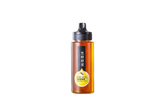 Leakproof clear round 500ml pet honey squeeze bottle plastic sauce container with cap bulk