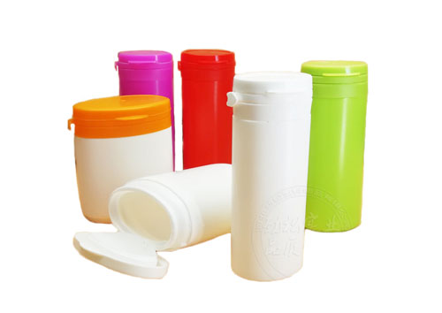 HDPE plastic jars wholesale for spice/powder/pills/vitamin with flip top caps 50ml