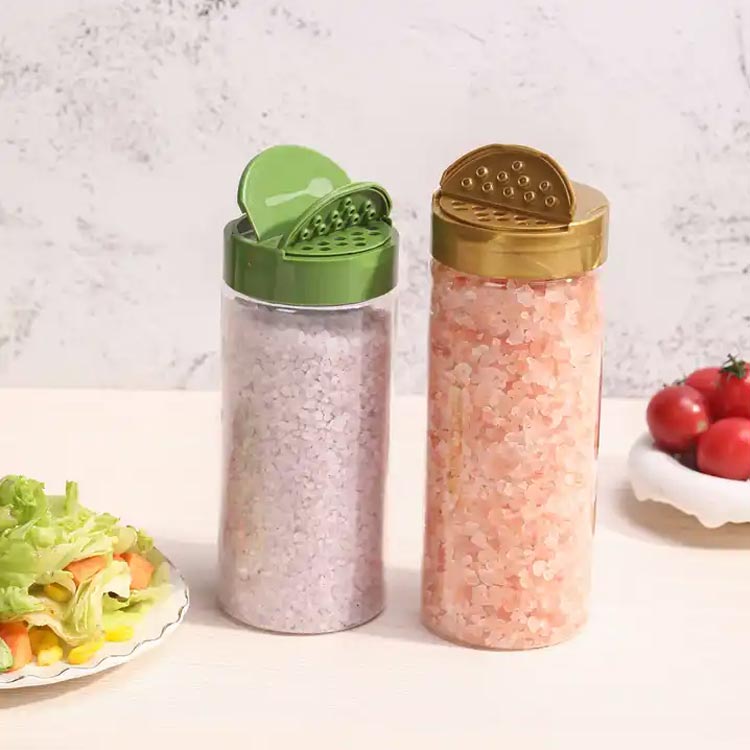 BPA free round 50ml plastic spice shaker bottles with lids wholesale