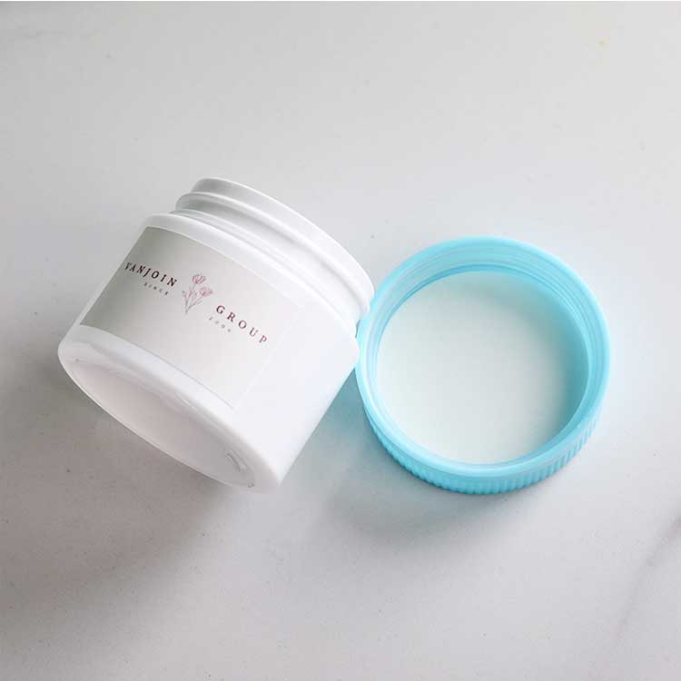 Custom wide mouth 100ml round plastic cannabis flower containers with childproof caps