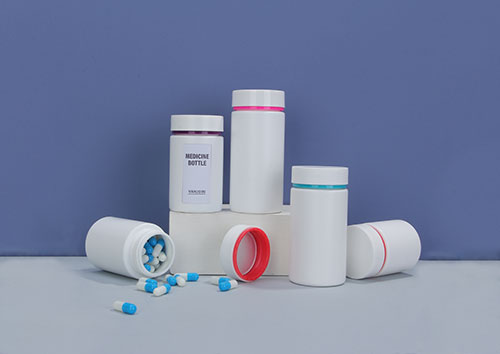 Wholesale factory price samll plastic pill bottle with flat cap