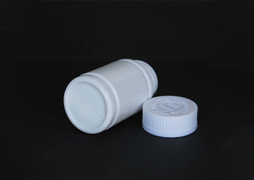 Plastic round wide mouth plastic pill bottles wholesale with twist off caps