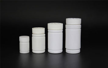 Plastic round wide mouth plastic pill bottles wholesale with twist off caps