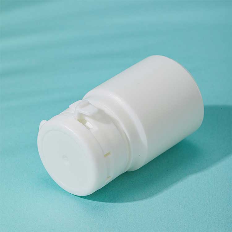 Empty plastic tablet bottle small medicine bottle reagent bottle with caps for liquid solid powder medicine