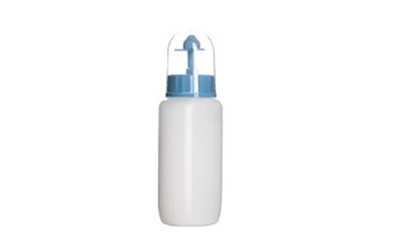 Squeezable 240ml plastic nasal wash sinus rinse bottle for nasal care