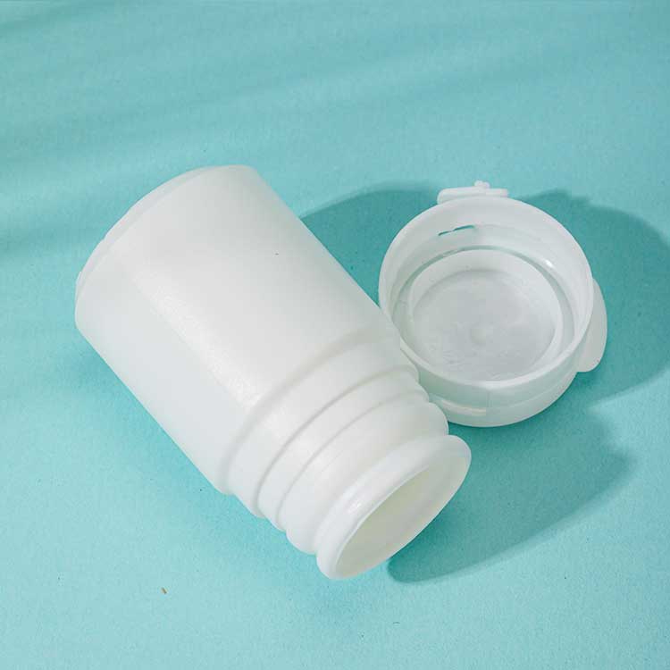 Empty plastic tablet bottle small medicine bottle reagent bottle with caps for liquid solid powder medicine