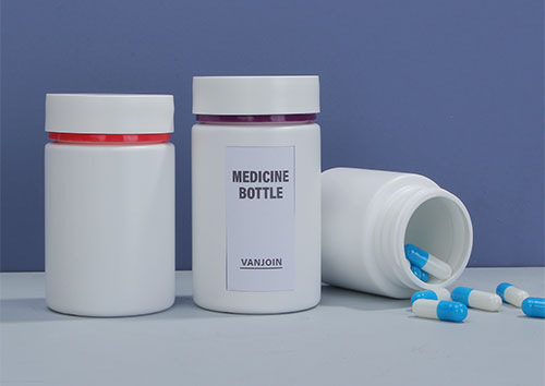 Wholesale factory price samll plastic pill bottle with flat cap